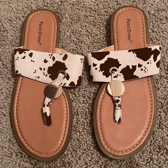 Cow print Sandals- Pierre Dumas - Picture 2 of 7